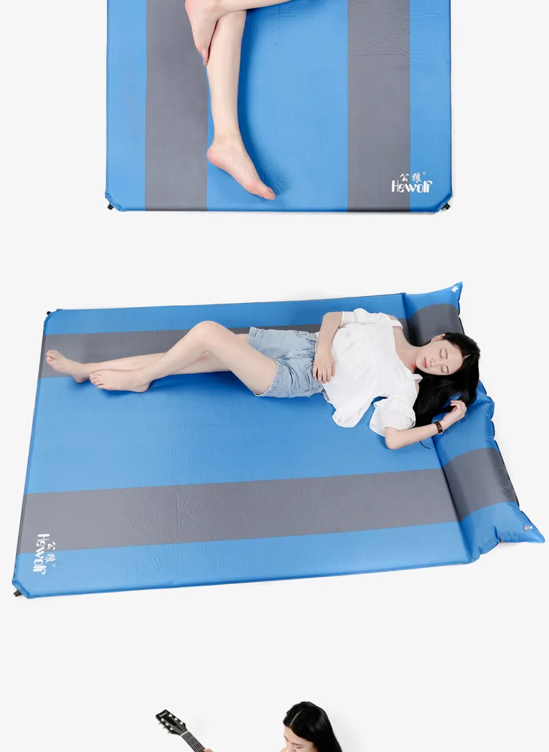Hewolf двойной надувной подушки расширение и утолщение Открытый влаги nap кровать матрас