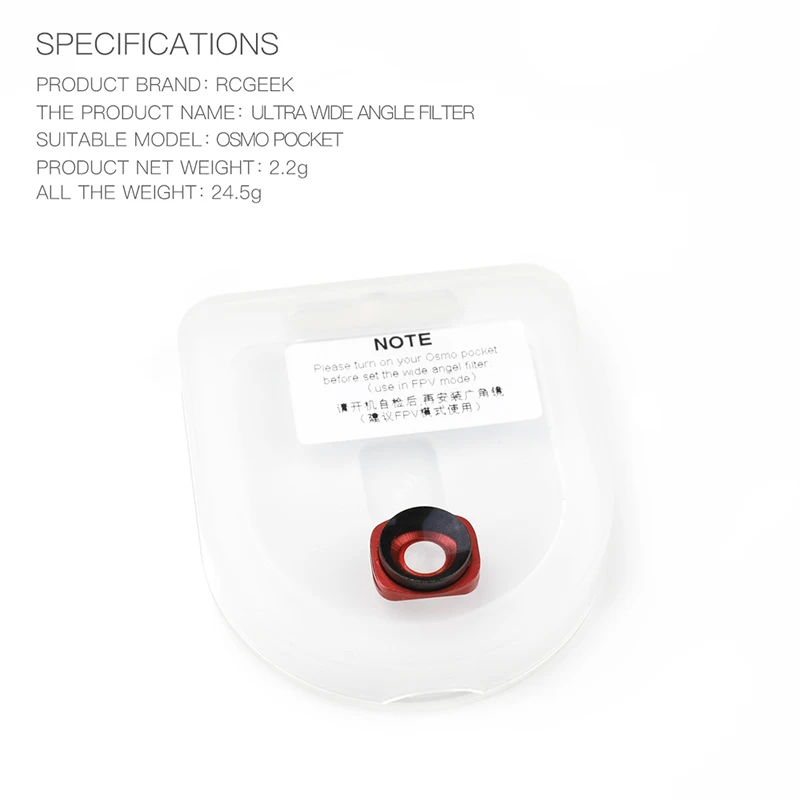 big Wide-angle lens filter Magnetic adsorption mounts for dji osmo Pocket camera Handheld gimbal Accessories 1 (8)