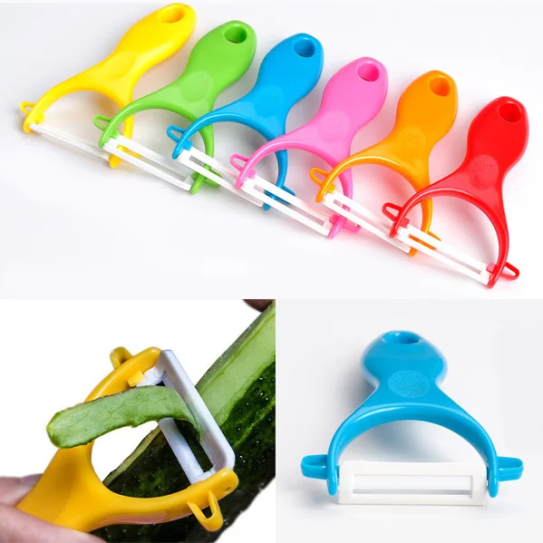 

Potato Hand Peeler Ceramic Blade Fruit Vegetable Slicer Speed Cutter Tool IB069