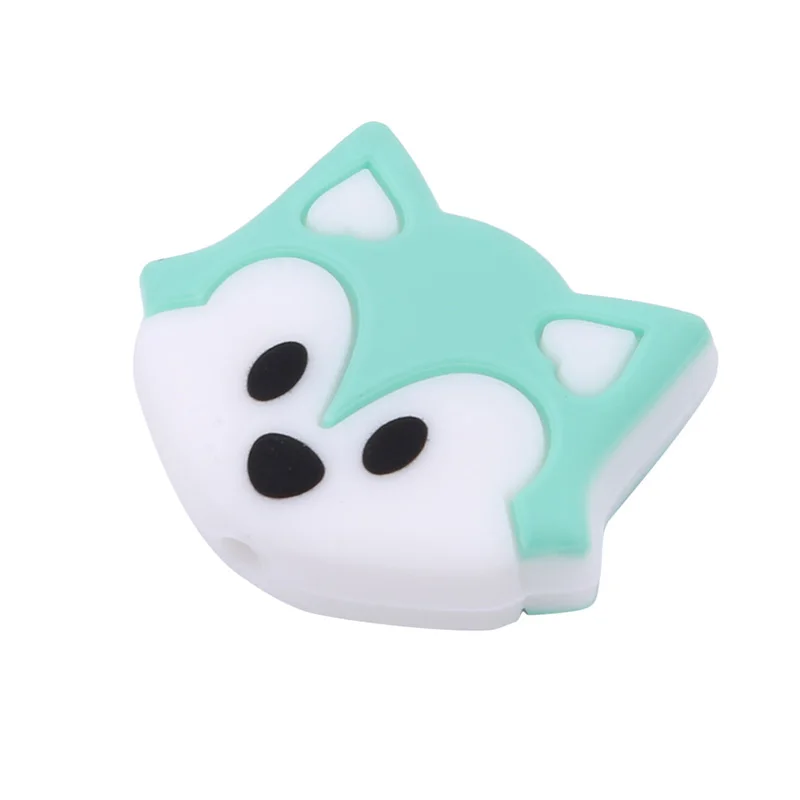 Силиконовые бусы для прорезывания зубов с милой лисой аксессуары кормления