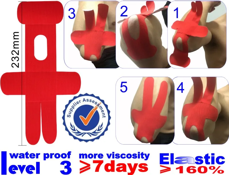 Elbow Pre Cut Kinesiology Tape for Tennis Hot Selling New Kintape