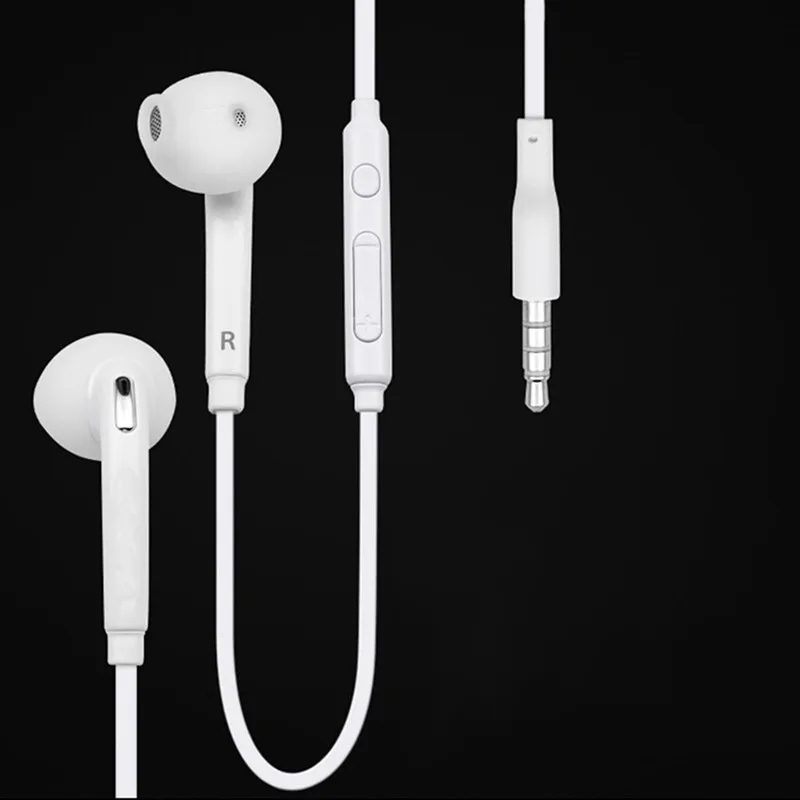 

Newest 3.5mm In-Ear Earphones Earbuds With Mic and Remote Volume Control For Samsung Galaxy S6 i9800 S6 Edge