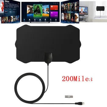 

Mini HDTV Small Size HD TV Antenna Digital Indoor HDTV 1080p ATSC Indoor Antenna Can Do F Head For Home TV
