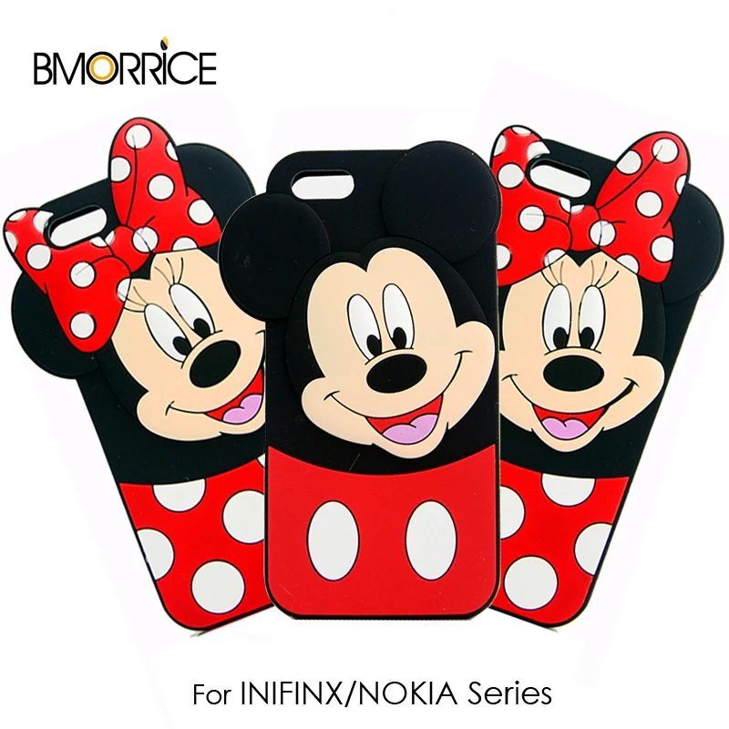 

Silicone Soft Case For INIFINX X605 X606 X608 X609 X622 X623 For NOKIA 2 3 5 6 7 Cute Cartoon Minnie Mickey Mouse Cover