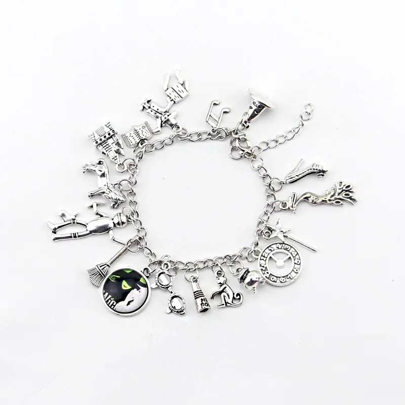 Fashion Wicked Charm Bracelet Wicked the Musical Bangle Jewelry Defy Gravity Elphaba Glinda Bracelets For Women Christmas Gifts Fashion Wicked Charm Bracelet Wicked the Musical Bangle Jewelry Defy Gravity Elphaba Glinda Bracelets For Women Christmas Gifts