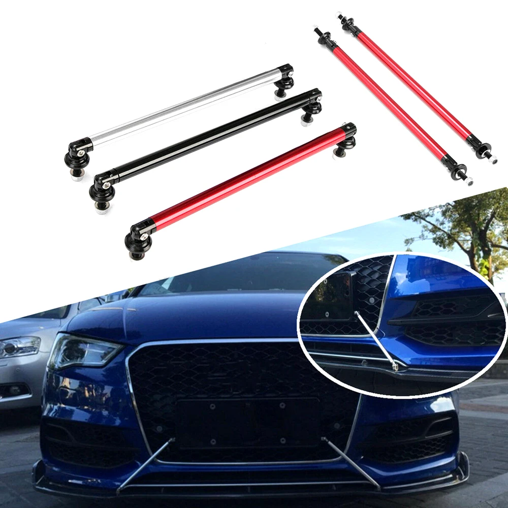 Silver 8/"-11/" Strut Shock Rod Bar for Mercedes Benz Bumper Lip Diffuser Spoiler