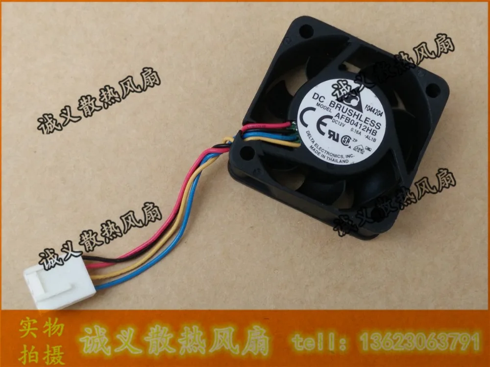 

Original for Delta AFB0412HB AL1B 4015 12V 0.16A double ball 4-wire (PWM) cooling fan 40X40X15MM
