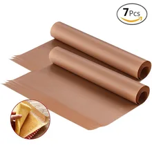 

BAKHUK 7 Super Large High Temperature Resistant Teflon Sheet, 16" x 24", Heat-Resistant Pad, Do not Stick to Oil-proof Paper