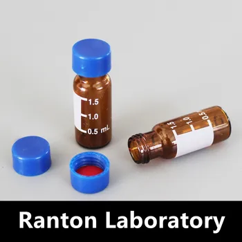 

Good quality 2ml Liquid Injection Solid Brown Bottle 1.5ml brown glass bottle with scale with Gasket 100pcs /box