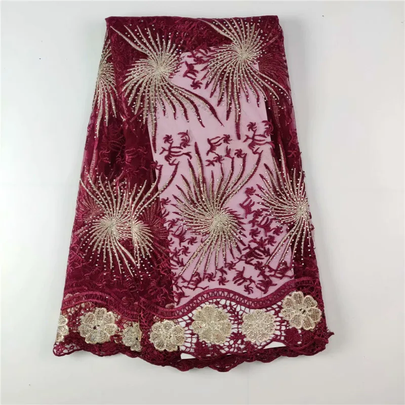 

WH!French Lace Fabric With Stones, Royal Blue French Fabric, Cheap African Lace French Lace Leaf Fabric ! L91602