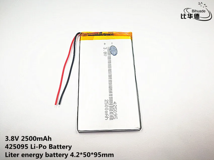 10 шт литиевая батарея хорошего качества 3,7 V, 2500 mAH 425095 полимер литий-ионный/литий-ионный аккумулятор для планшетных ПК, gps, mp3, mp4