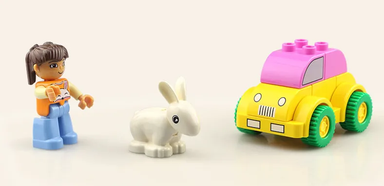 Высококачественный экологический пластиковый мини DIY строительный конструктор игрушки для детей - Цвет: NO104