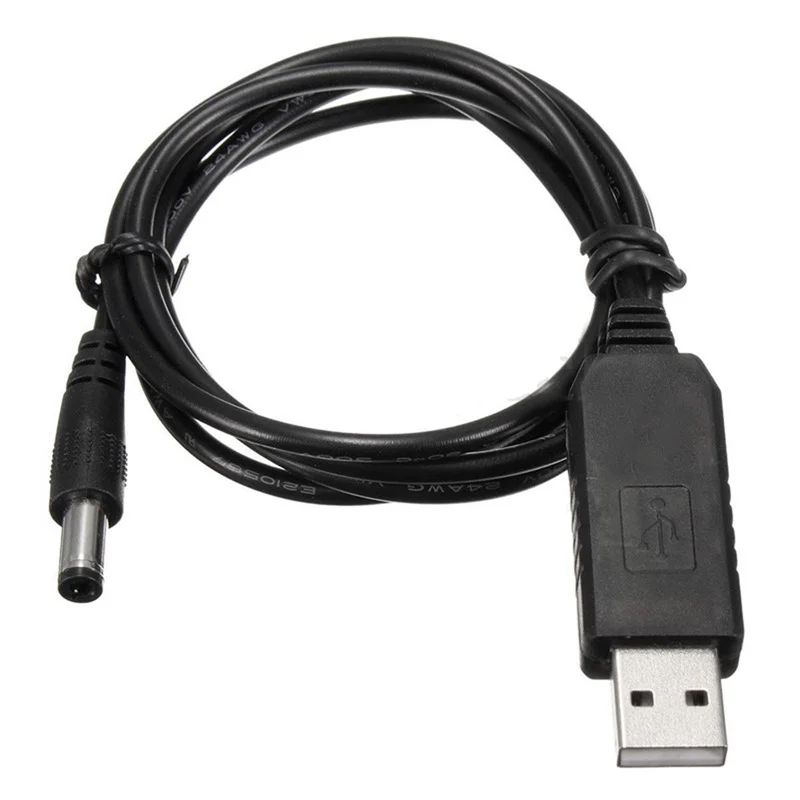 USB DC 5 в к DC 9 в 12 В повышающий кабель Модуль преобразователь 5,5x2,1 мм 2,1x5,5 мм Штекерный разъем usb к штекерному разъему кабель питания