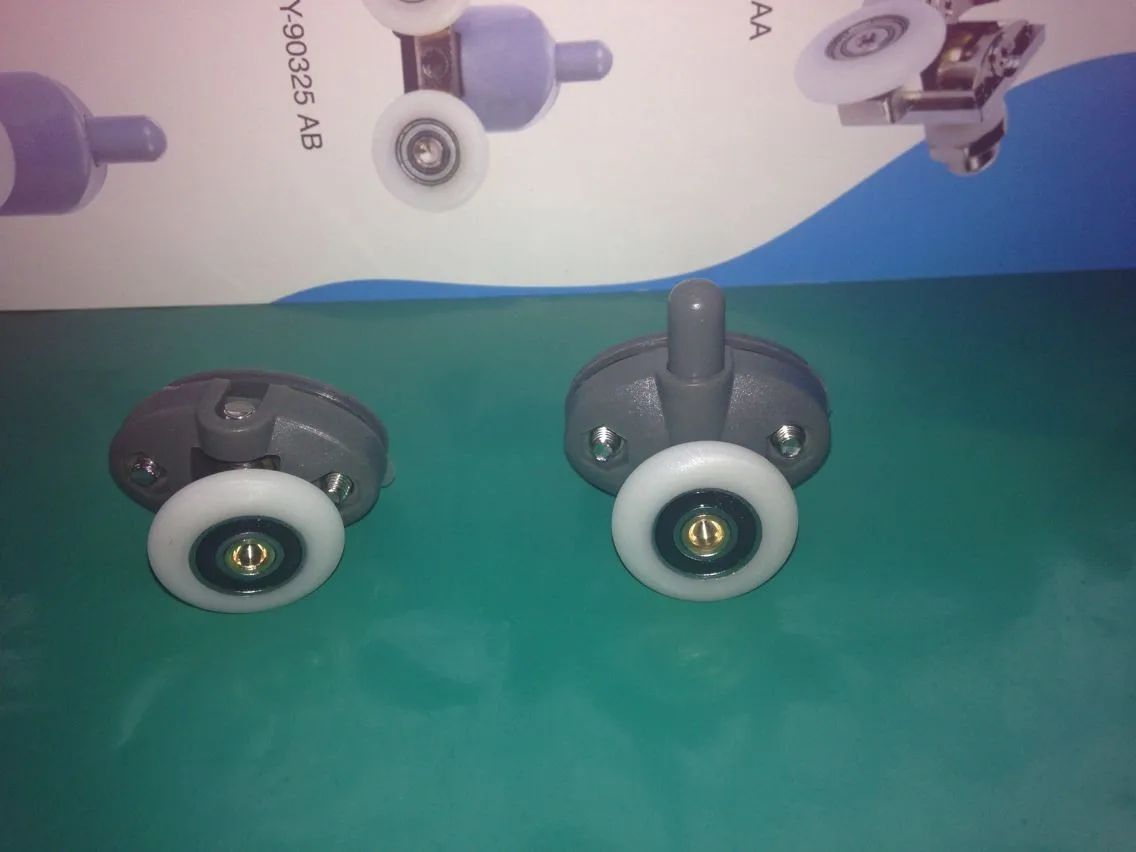 Plastic shower door ball bearing single shower rollein Door Rollers