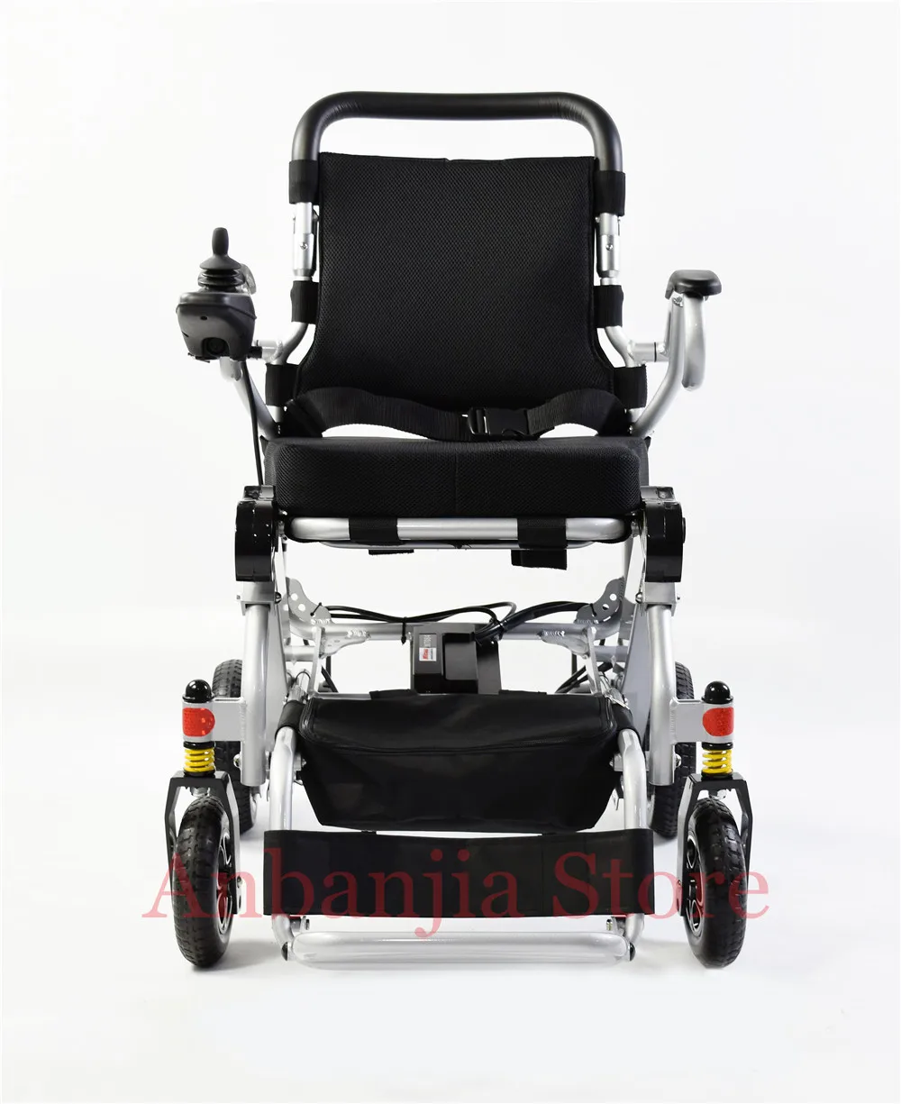 Portable Folding Electric Power Wheelchair with 10Ah lithium battery for disabled, elderly people