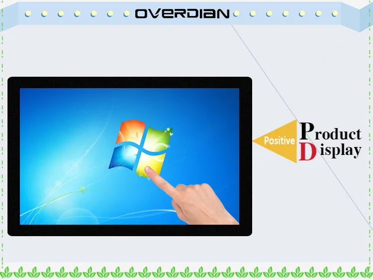21,5 Дюймов, система Win7, одиночный Touch1920* 1080, промышленный компьютер, бытовой встроенный компьютер, устойчивый сенсорный экран для компьютера