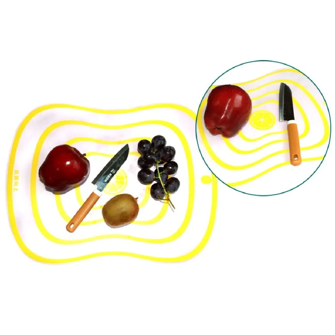 Promo 2 unids cocina helada antideslizante tablas de cortar de plástico cortar el corte de alimentos