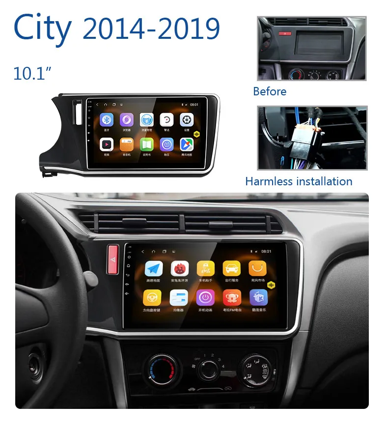 Flash Deal for Honda City 2014-2018 10.1 inch car multimedia player reverse assistant parking camera 0 Flash Deal for Honda City 2014-2018 10.1 inch car multimedia player reverse assistant parking camera 0