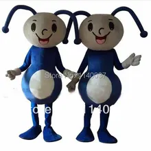 Маскоты маленький синий Ant Маскоты костюм персонажа из мультфильма Ant партия карнавальные костюмы Необычные платья для детей