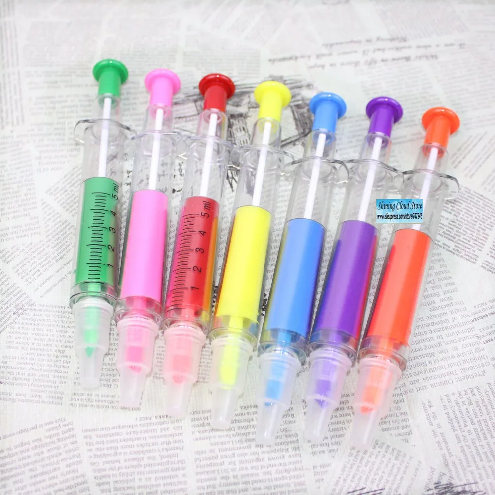 

Free ship!1lot=35pc!The needle cylinder dual fluorescent and ballpoint pen/Highlighter pen/creative stationery