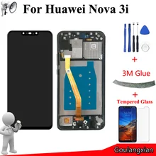 ЖК-дисплей качества AAA+ рамка для huawei Nova 3i INE-LX2 ЖК-дисплей сенсорный экран дигитайзер сборка для P Smart Plus INE-L21/INE-LX1