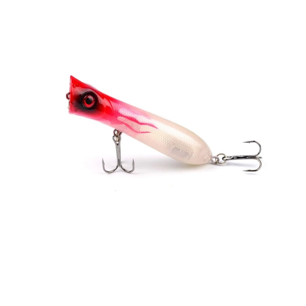 1 قطعة/الوحدة 12g 8 سنتيمتر أعلى المياه بوبر الصيد إغراء المتذبذب مع 6 # السنانير العائمة crankbait الطعم الاصطناعي poper pesca الكارب بايك