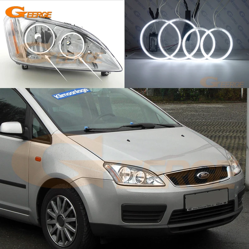 Для Ford Focus C Max 2003 2004 2005 2006 2007 2008 2009 2010 отличный ультра яркий CCFL ангельские глазки