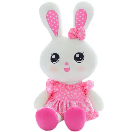 60 130cm Cartoon Cute Pink Rabbit With Skirt Stuffed Plush Hare Toy Gift Animal Bunny Doll Fast Shipping Good Quality Girl Pink Rabbit Bunny Dolldoll Bunny Aliexpress