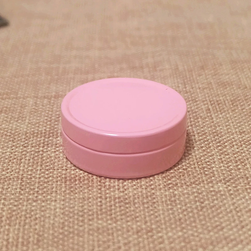 

10g Pink Cosmetic Cream Jars Aluminium Refillable Lip Oil Containers Small Empty Batom Packaging Bottles