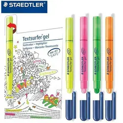 4 шт. Германия Staedtler 264 Твердые хайлайтер вращающийся хайлайтер маркер-хайлайтер карандаш специально для струйной печати документа