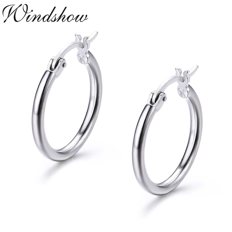 small creoles made of 925 silver