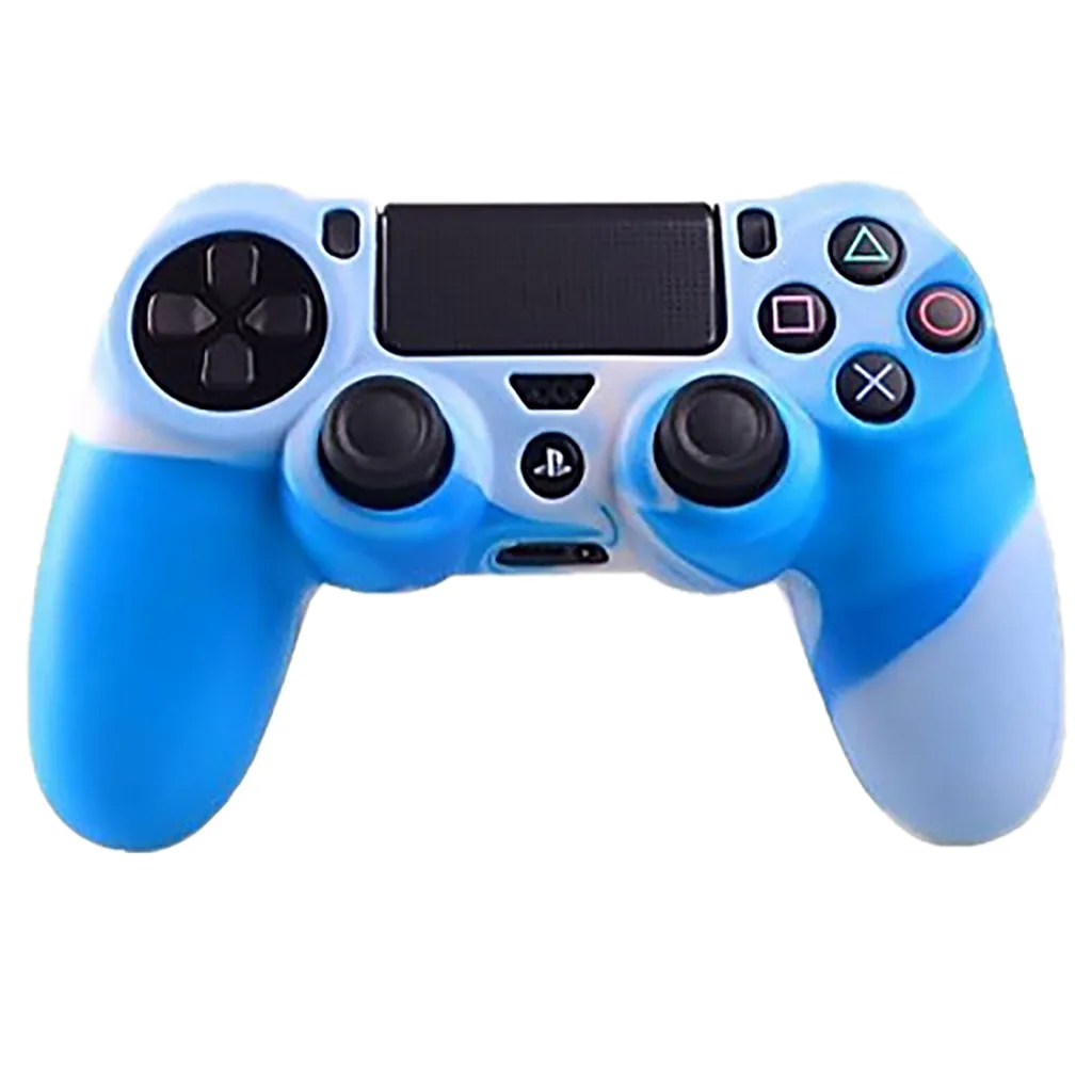 10 цветов противоскользящий силиконовый чехол для sony playstation 4 PS4 контроллер