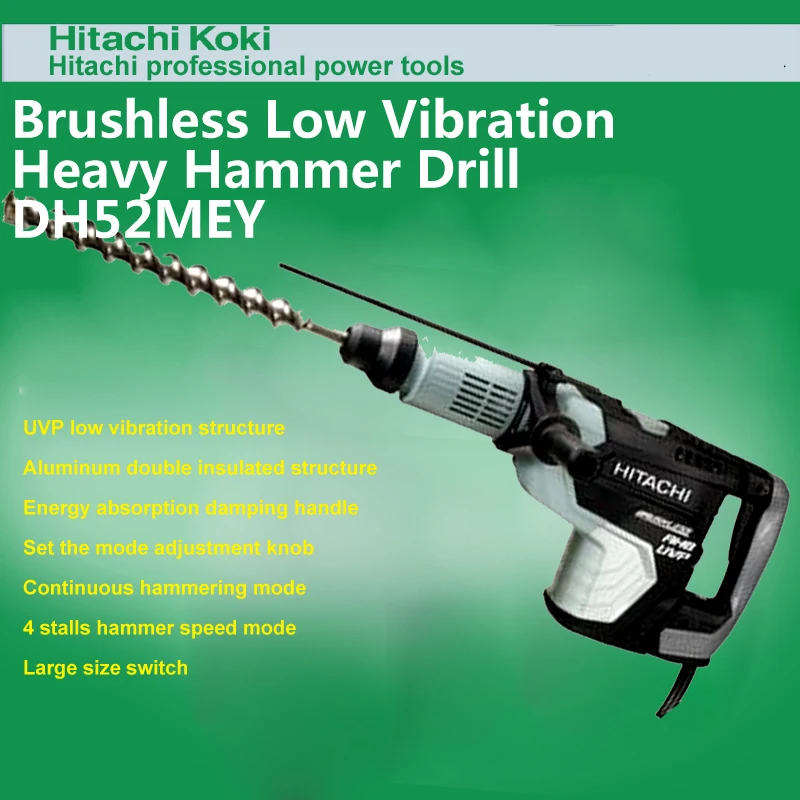 Japan Hitachi Dh38ss Hammer 38mm Impact Drill Applicable Hexagon Handle