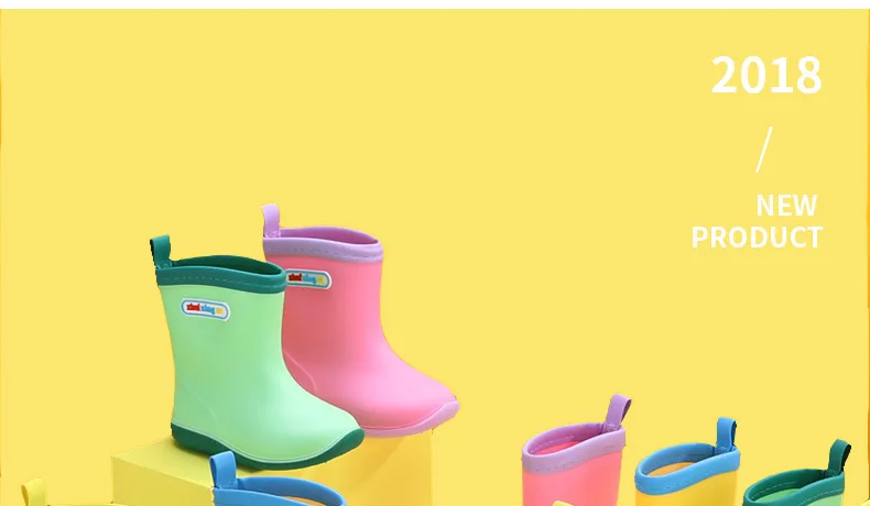 Новинка года; модная классическая детская обувь из ПВХ резины; детская обувь с героями мультфильмов; детская водонепроницаемая обувь; непромокаемые сапоги