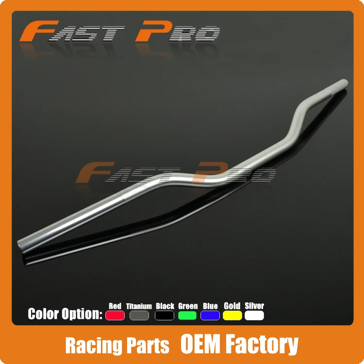 

7/8" Motorcycle Motocross Silver 22mm Handlebars Handle Tubes For CRF YZF KLX KTM RMZ Pit Dirt Bike ATV Quad