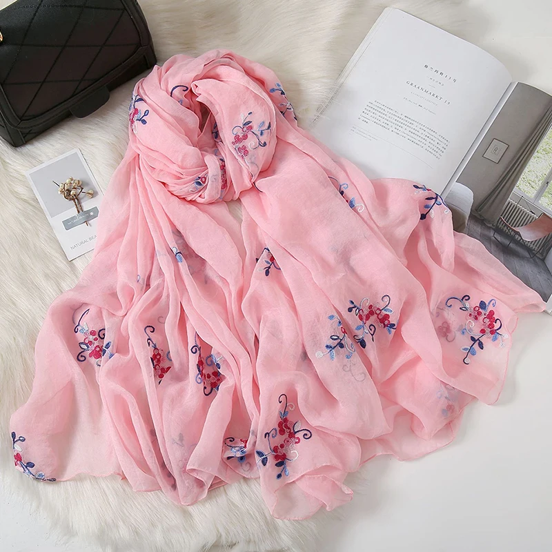 

Women Summer Scarf Floral Shawl Ladies Wrap Scarves 2019 Desiguers Luxury Brand Shawl And Wrap Sunscreen Beach Stoles Hijab