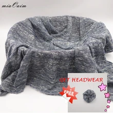 2 шт./партия трикотажная ткань для новорожденных Фотография реквизит одеяло для новорожденных фон корзина наполнитель Stuffer аксессуары для фотографий