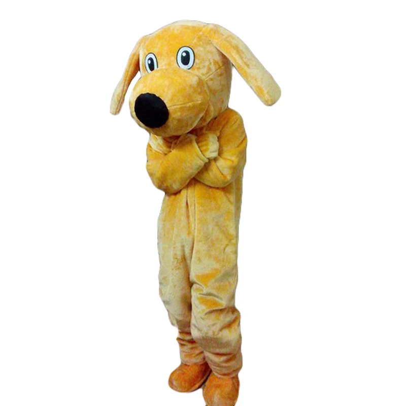 

2019 Hot selling Adult cartoon lovely yellow dog mascot costume fancy dress party costume adult size Dress