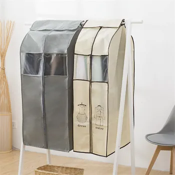 

Clothes Dust Cover Storage Bag With ZipperFor Storing Clothes Garment Costume Protector Suit Case Home Organizer Non-woven Craft