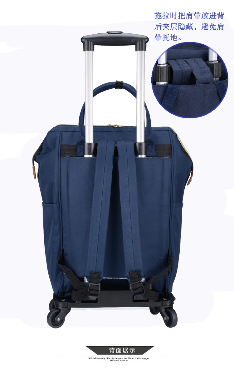 Переносная тележка для багажа дорожный рюкзак сумка на колесиках женская легкий