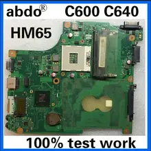 Abdo 6050A2423901-MB-A02 V000238070 для Toshiba C600 C640 ноутбук материнская плата PGA989 HM65 DDR3 тесты работы