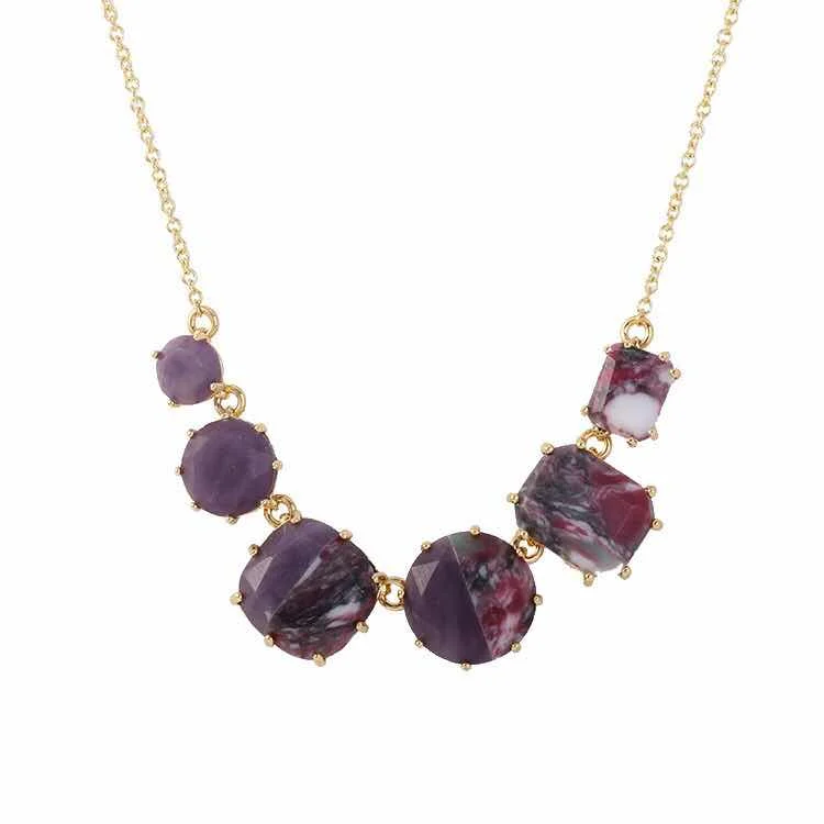 

2019 Amybaby Autumn Colorful Stone Womens Necklace Jewelry for Party