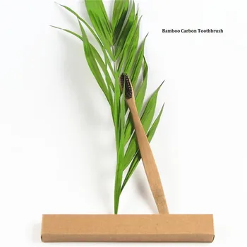 

100% Eco-friendly material OEM Biodegradable Natural Bamboo Charcoal Toothbrush for Travel