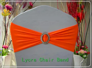 

1/2--With Oval Buckle Spandex Bands/Lycra Band/Expand Bands/Chair cover sash For Wedding Home Party Banquet Decorations