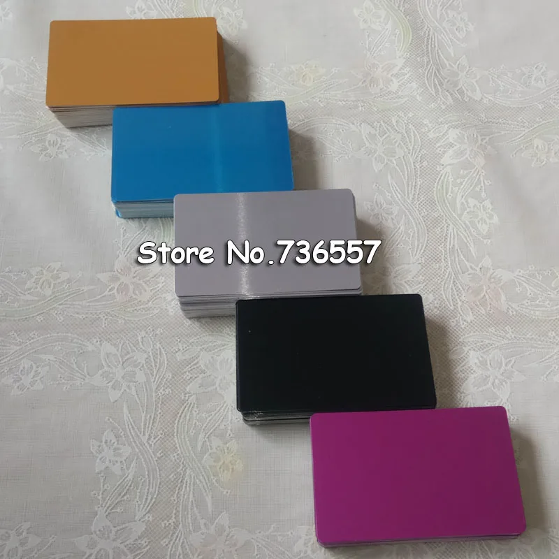 0 42 мм 45 толщиной Лазерная металлическая визитная карточка l100pcs пустая