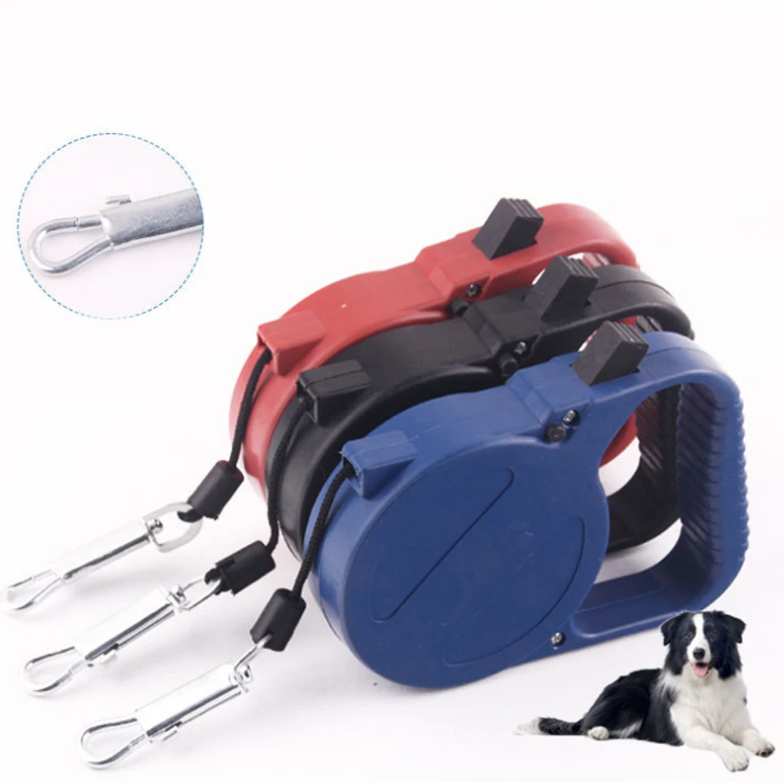 

3M Retractable Dog Leash Training Puppy Extending Traction Rope Walking Leashes Adjustable Dog Collar For Small Medium Dogs