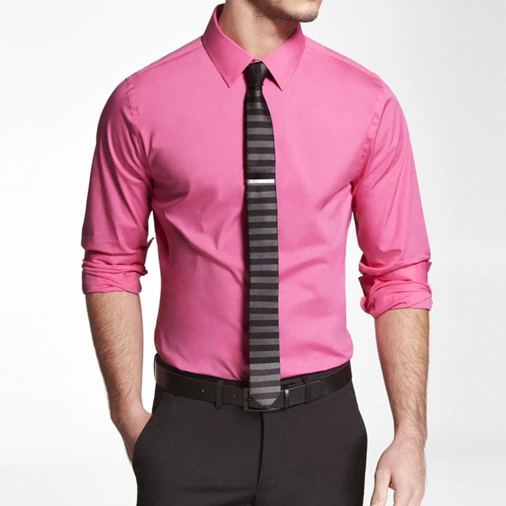 Custom Made Shirts 100% Cotton Pink Dress Shirts For Men Bespoke Shirt  Tailored Dress Shirt,customized Wedding Groom Shirts - Tailor-made Suits -  AliExpress