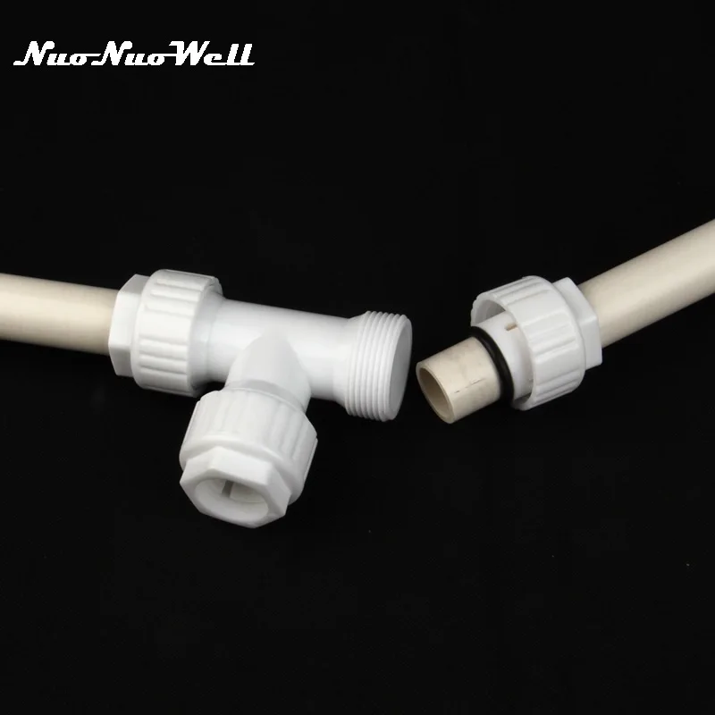 1pc NuoNuoWell POM 20mm Tube Tee Connector Quick Connector PVC Water