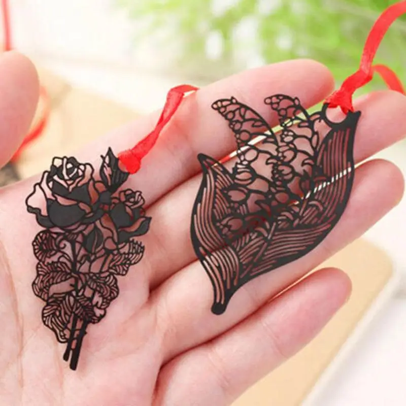 Китайский традиционный стиль закладки Diy Kawaii бабочка птичья клетка перо цветок металлические закладки для книги креативные канцелярские принадлежности