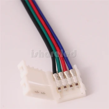 

50Pcs RGB Strip to Strip 4 Pin LED Connections PCB Adapter 5050 3528 RGB Strip
